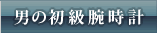 男の初級腕時計